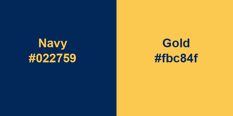 Navy & Gold