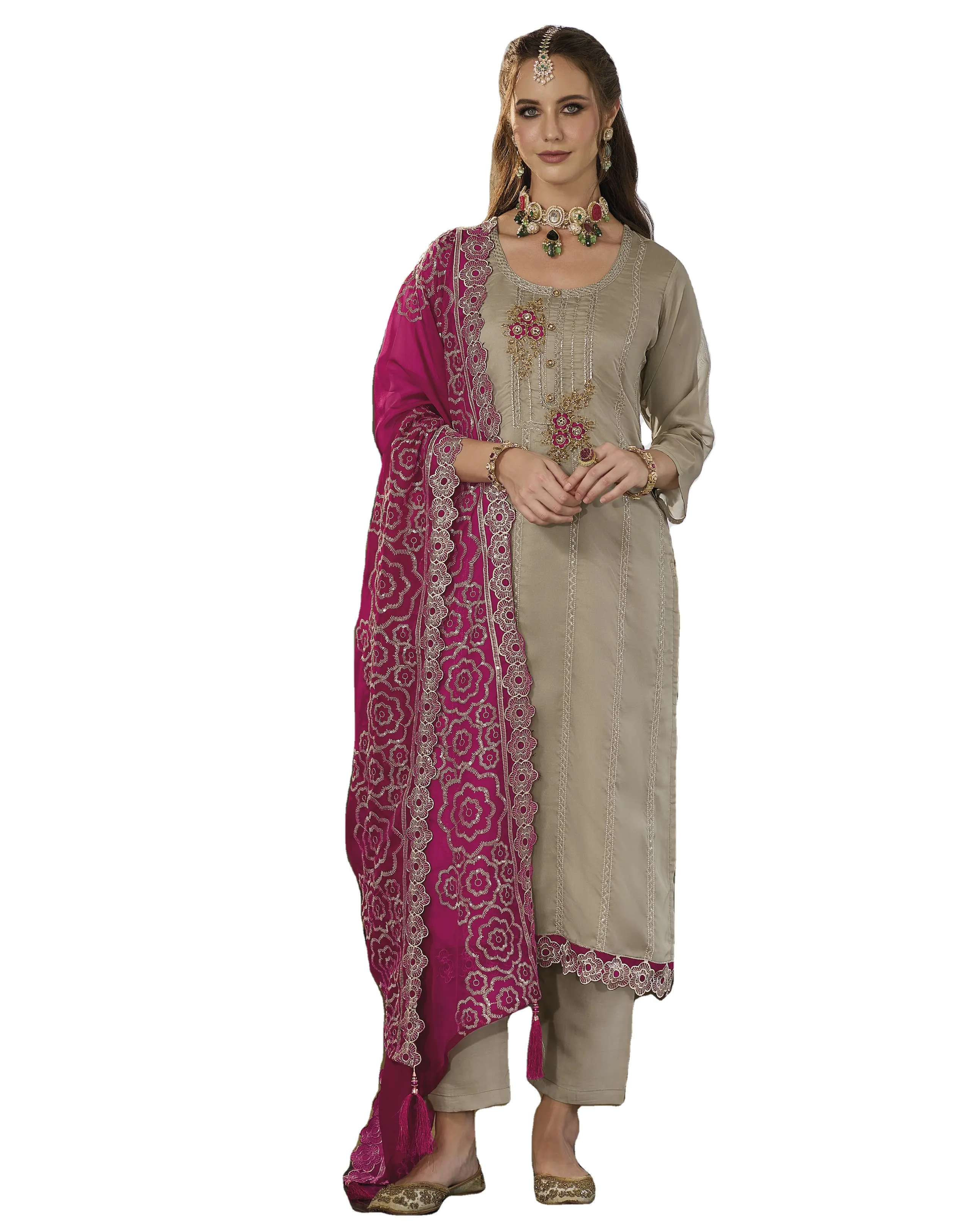Look di classe ed elegante grazioso vendita calda Pakistani indiano Shalwar Kameez vestito da donna a prezzi di mercato accessibili