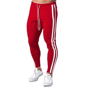 Kırmızı rahat pantolon erkekler pamuk ince Joggers Sweatpants sonbahar eğitim pantolon erkek spor spor dipleri koşu spor Trackpants - Product Image 1
