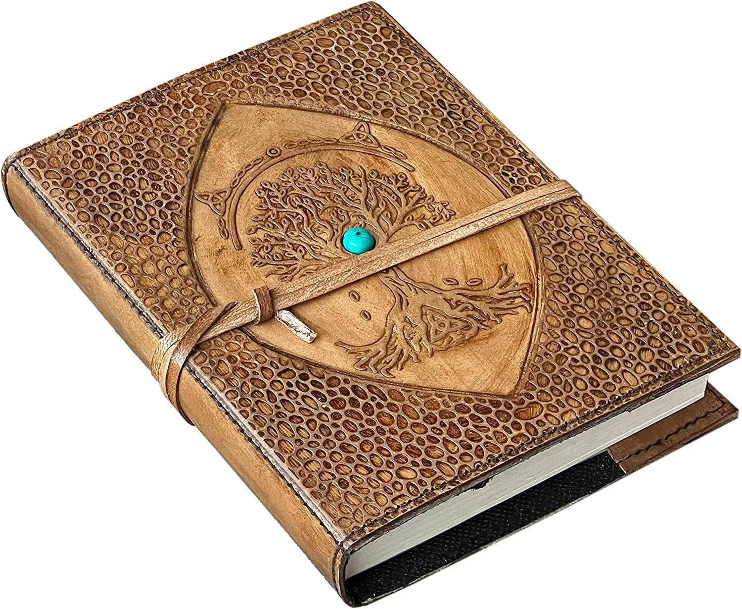 Lederen Tijdschriften Voor Vrouwen Hervulbare Levensboom Vintage Gebonden Droom Reizen Hekserij Spellen Boeken Agaat