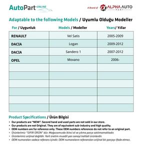 Number Plate Lamp for Renault <strong>Clio</strong> 3, Fluence, Kangoo, Espace <strong>4</strong> - 2 Pieces - Product Image 2