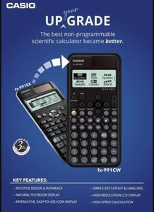 Casi o Máy tính khoa học trong màu đen và trắng với độ phân giải tốt hơn năng lượng mặt trời và pin powderedfor văn phòng trường học - Product Image 4