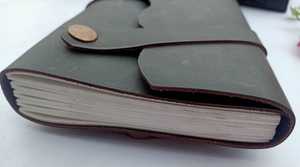 Journal Leather <strong>Notebook</strong> Personal Usage <strong>Notebook</strong> Travel Diary Personalize Leather <strong>Notebook</strong> Blank Paper Diary - Product Image 4