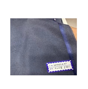 印度出口最畅销的素色染重量级竹节涤纶羊毛俱乐部服装面料 - Product Image 1