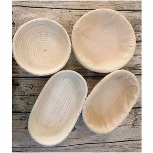 Keten kumaş tek kullanımlık pişirme seti ile Banneton sepeti için Oval yuvarlak <span class=keywords><strong>Kitch</strong></span> içinde Sourdough prova ve kek pişirme için gerekli