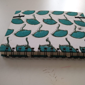 Printed Diary with Lupi <strong>Notebook</strong> Vintage Leather Journal - Handmade Deckle Paper Dairy With Floral Print Cover - Product Image 4