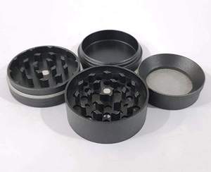 שאינו מקל קרמיקה מצופה מטחנות | אלומיניום CNC 56mm 4-חלק הרב מגרסה | בקלות נשלף מסך