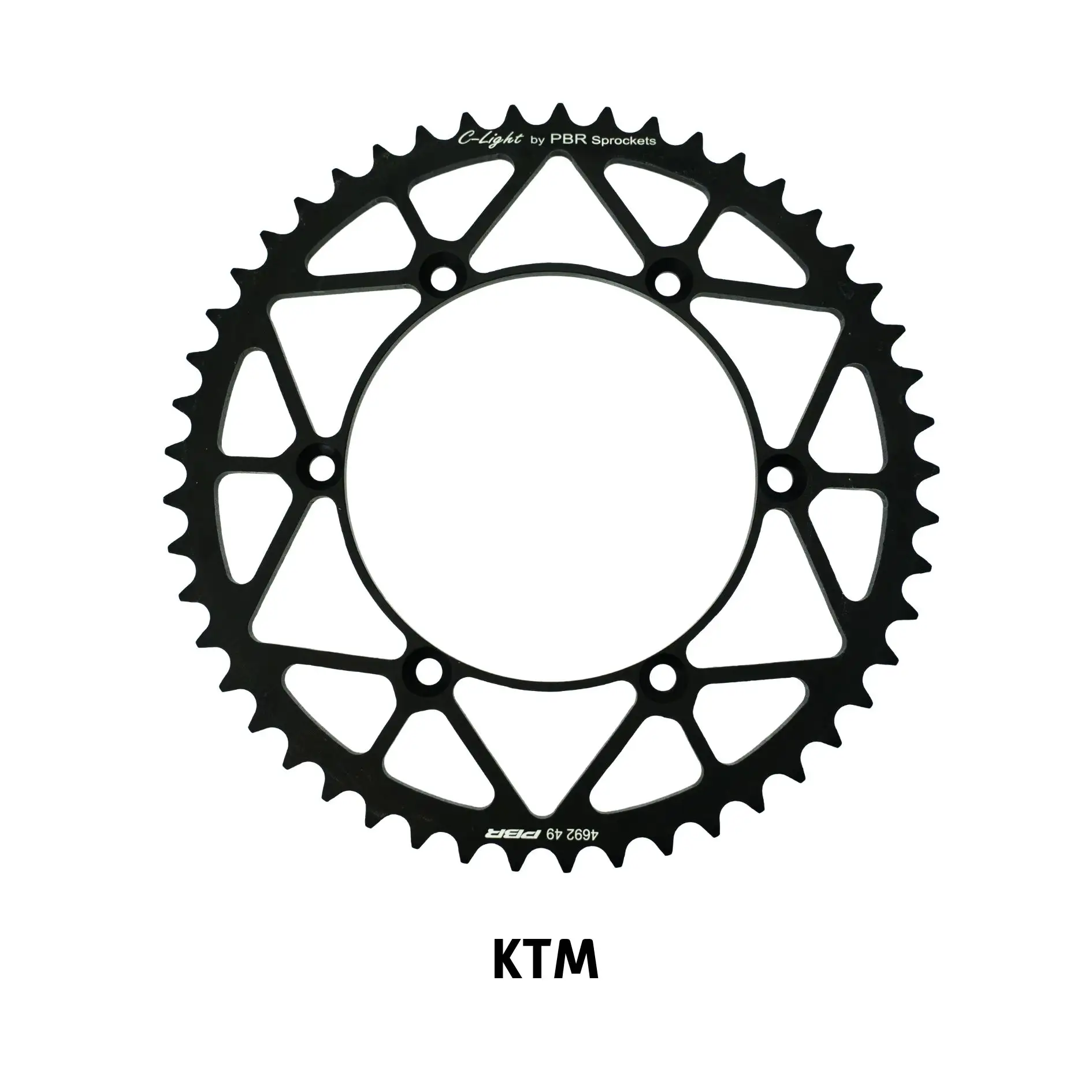 C-Light Motorradgetriebe Rennteile Carbon-Hinterradantrieb für KTM Motorrad, hergestellt in Italien 48T bis 53T