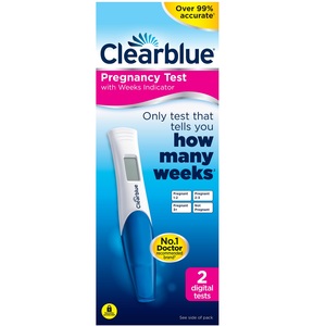 Clearblue妊娠検査と週の決定/2ユニット