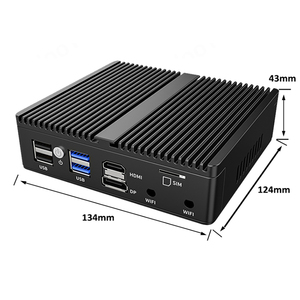 Industrial <strong>Computer</strong> Mini PC 4*I226-V 2.5G LAN Firewal Router J100 J4125 J5040 N100 N5100 N5105 N6000 Fanless PfSense - Product Image 4