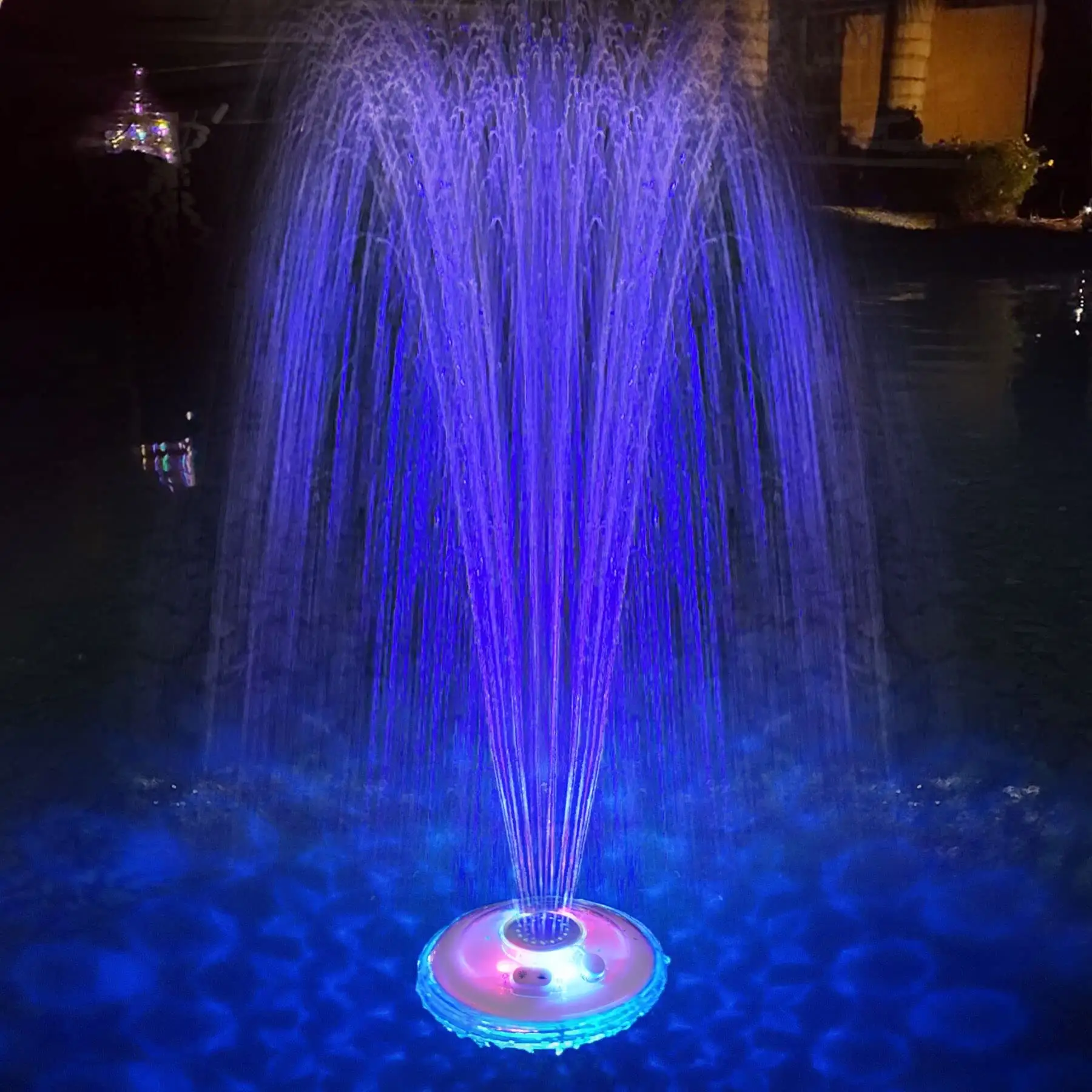 نافورة مضادة للماء IP68 مضادة للماء مع إضاءة LED نافورة مضادة للماء في الخارج مع أضواء نافورة مياه