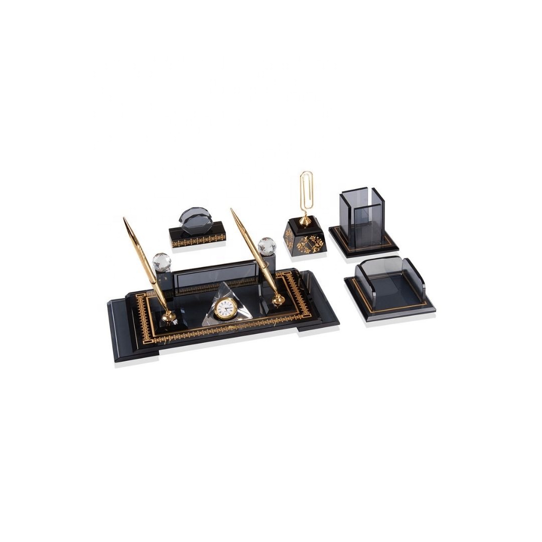 个性化水晶办公桌套装礼品桌装饰用品办公室文具 - Product Image 6