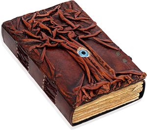 Hocus Pocus Book of Spells สมุดบันทึกสมุดปกหนังพร้อมขอบกระดาษวินเทจ gimoire Journal คาถาหนังสือเงา - Product Image 1