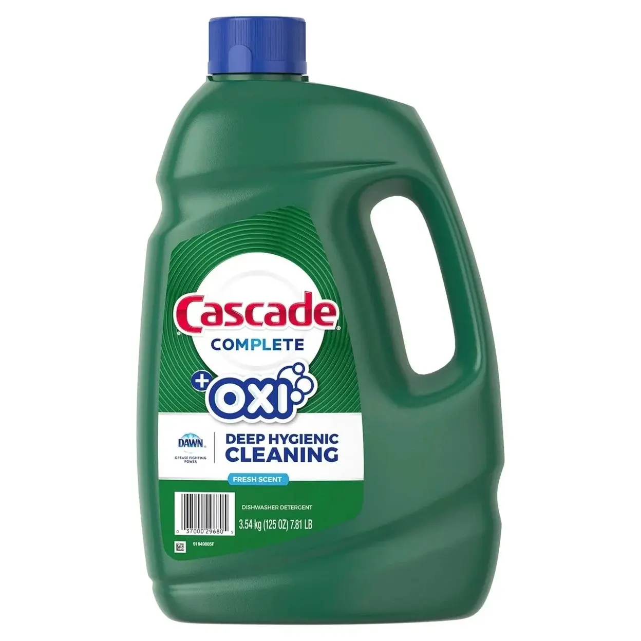 Gel completo a cascata + Oxi, detersivo per lavastoviglie (125 once)