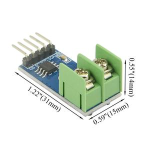 Módulo MAX6675 con sensor de temperatura de termopar tipo K y cable de salto DC 3-5V MAX6675 Mini placa Sensor de temperatura tipo K