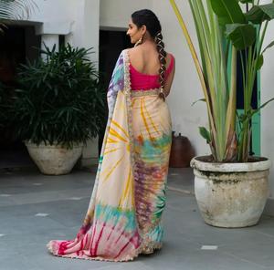 Designer Traditional Linen Saree for Women Heavy Bridal Party Wear Indian Manufacturer <strong>Latest</strong> Silk <strong>Sari</strong> for Wedding Season