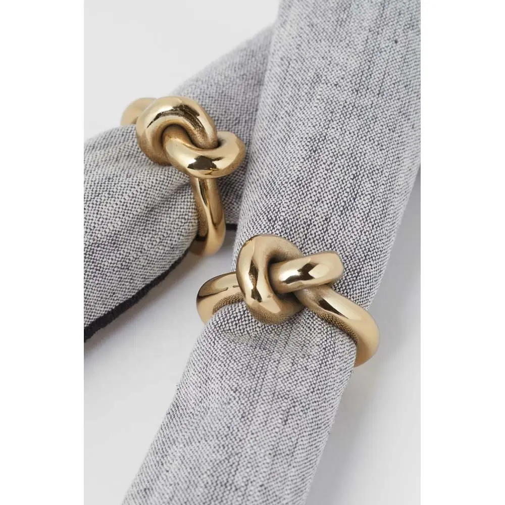 Латунное полированное элегантное Золотое современное кольцо для салфеток из нержавеющей стали, дизайнерское кольцо для салфеток лучшего качества