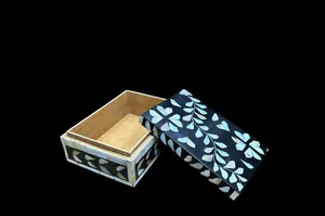 Large Handcrafted Wood Jewelry Organizer Box Removable Natural Crafts Art Home Decor Quality <strong>Export</strong> Wholesale Mother Pearl <strong>Inlay</strong> - Product Image 3