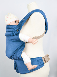 Ergonomic trẻ sơ sinh bọc tàu sân bay thoải mái em bé mang theo với vải nhung mềm điều chỉnh dây đai & túi thuận tiện - Product Image 3