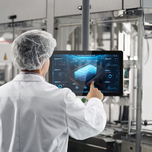 15.6 pollici senza ventaglio industriale touch screen PC display I3 I5 I7 impermeabile incorporato computer industriale LCD touch screen monitor - Product Image 3