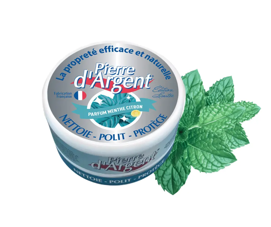 Pierre D'argent Lemon-Mint Fragancia Edición limitada 300g Detergente ECOCERT Detergente al por mayor a la venta Natural Respetuoso con el medio ambiente