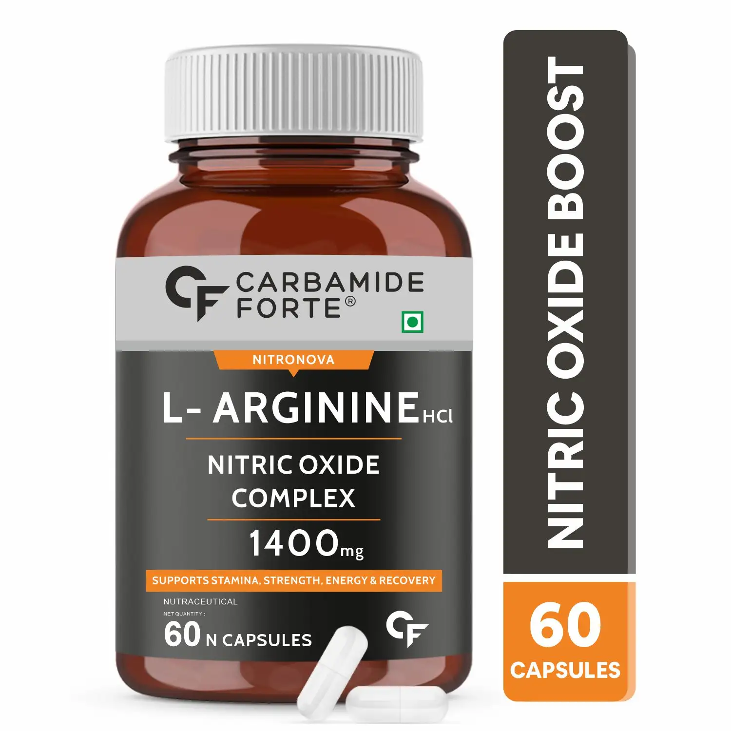 Suplemento potenciador de óxido nítrico, 1400mg, con l-arginina HCL, AAKG, malato de citrulina L, extracto de raíz de Beet y cafeina