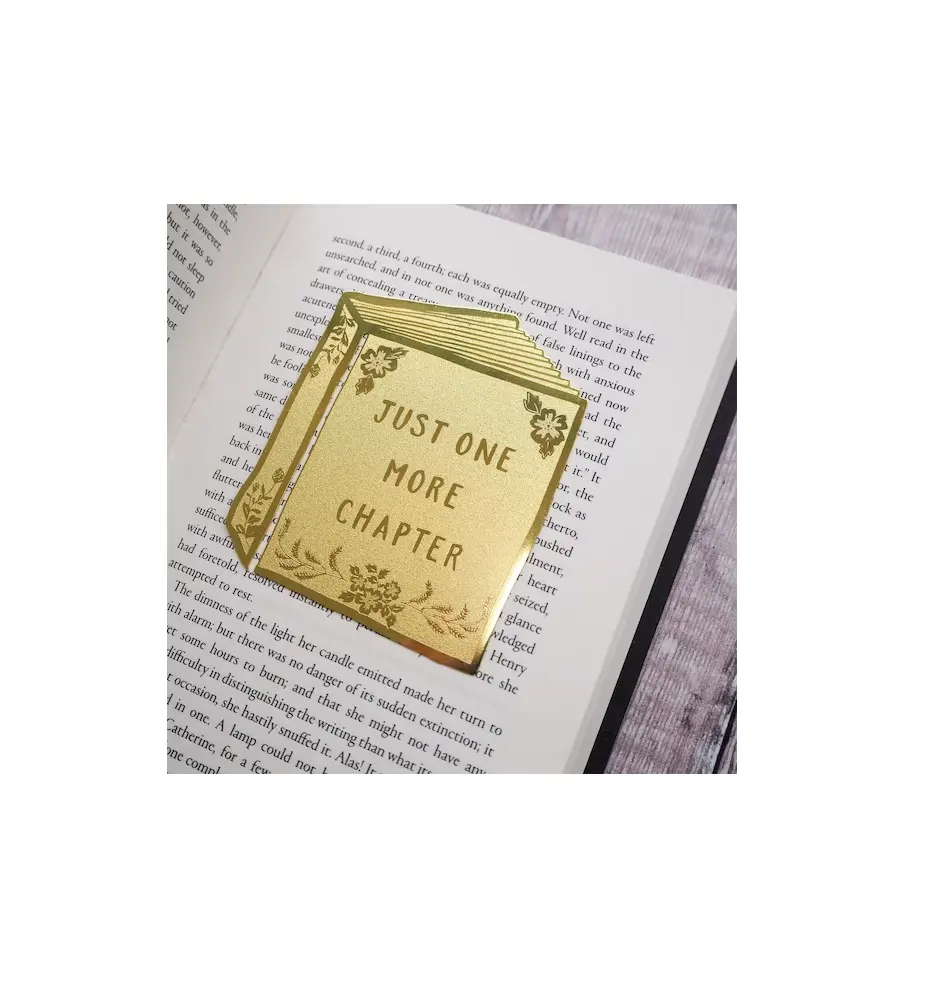 Bookmarker in ottone di ultima progettazione fatto a mano con logo artigianale di alta qualità personalizzato oro ottone book maker