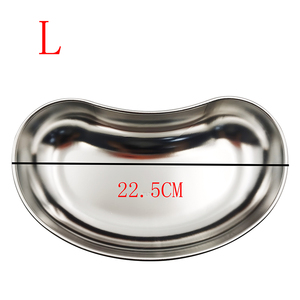 Diş cerrahi tıbbi paslanmaz çelik böbrek kase kavisli tepsiler S/M/L 304 Lab enstrüman tepsi cihazı tırnak ve parmak kullanımı için - Product Image 6