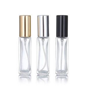 Factory Sales Empty Luxury <strong>5ml</strong> 10ml 15ml <strong>Perfume</strong> Packing Transparent square Glass Spray Bottle for Essential Oils - Product Image 2