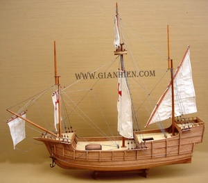 Nhà sản xuất gia nhien phê duyệt thiết kế tùy chỉnh moq thấp Christopher Columbus Caravel nao Santa Maria Mô hình tàu cao chất lượng cao - Product Image 4