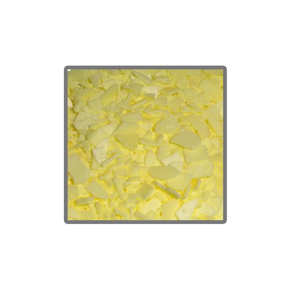 Flocons jaunes de qualité industrielle de haute pureté 99%, fournisseur indien en gros