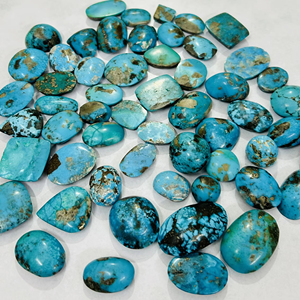 100% טבעי טורקיז אבני חן טורקיז cabochon בגודל מותאם אישית בתפזורת אבן רופף עבור תכשיטים