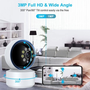 H265 Tuya kapalı 3MP akıllı Wifi ev güvenlik kamerası HD gece görüş ile iki yönlü ses otomatik izleme kamera PST-F4-3MP - Product Image 6