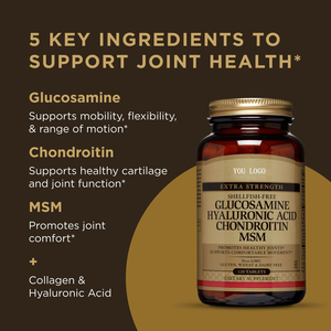 Yeni glukozamin kondroitin takviyeleri Msm kollajen sülfat c vitamini Hcl glukozamin tabletleri ortak sağlık takviyesi için - Product Image 3