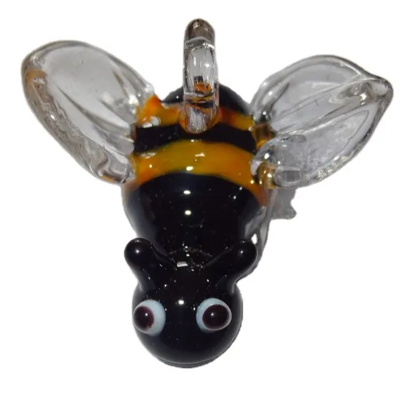 Цветная стеклянная подвеска в виде пчелы, декоративная стеклянная подвеска в виде пчелы, оптовая продажа стеклянных Подвесок в виде пчелиной сыпи
