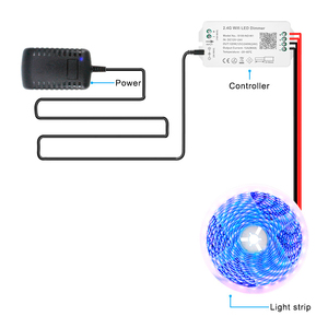Tốt nhất bán DC12 24V nhựa tuya wifi không dây màu duy nhất <span class=keywords><strong>Dimmer</strong></span> Wifi <span class=keywords><strong>Led</strong></span> điều khiển cho dải ánh sáng - Product Image 5