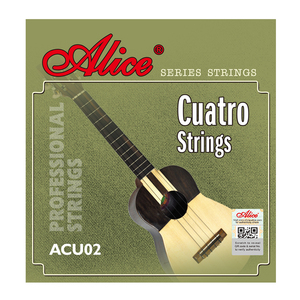 Alice ACU02 Black <strong>Nylon</strong> Cuatro <strong>Strings</strong> 4 <strong>Strings</strong> Set Modifi <strong>Nylon</strong> Plain <strong>String</strong> (Black) - Product Image 2