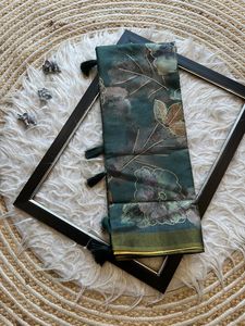 定制纯丝锦缎纱丽传统亚麻印度成人服装各种颜色设计图案转售