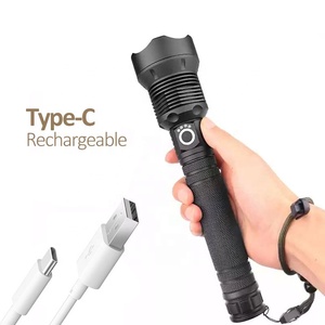 Lightingpass Chất lượng cao siêu sáng loại C sạc Zoom Torch XHP70 khẩn cấp tự vệ săn chiến thuật dẫn đèn pin - Product Image 3