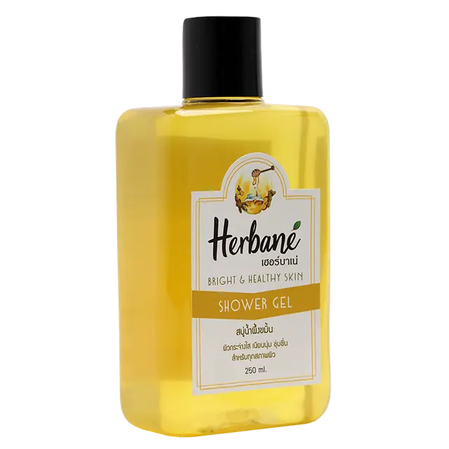 Herb Extract Honey Tumeric Shower Gel Liquid Soap Transparent Bright & Healty Skin Made From Real Natural Ingredient Size 250 ML