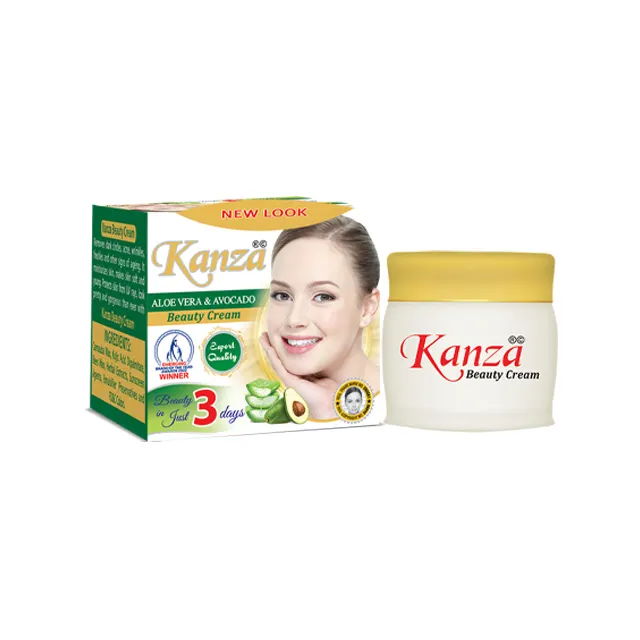 KANZA-Crema de belleza blanqueadora, ALOE VERA y aguacate (TM 393381), grande (paquete árabe)