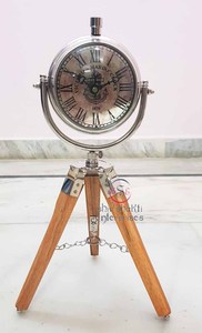 Trang trí hải lý tùy chỉnh kim loại đồng hồ sàn Antique vintage phong cách tự nhiên hoàn thành đồng hồ với đứng - Product Image 4