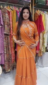 LEHENGA SAREE Bollywood Party Wear Indian Pakistani New <strong>Sari</strong> Wedding Designer - Product Image 4