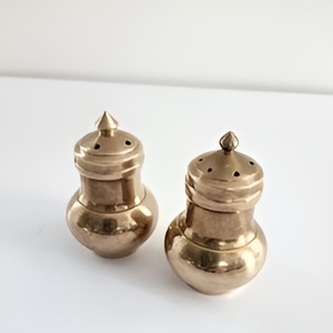 Zarif Metal tuz karabiber Mills klasik ahşap Caddy mutfak ek ile iki geleneksel şekil Set - Product Image 4