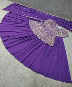 Party Wear Collection Top + Sharara Lowest Price Market Surat Gujarat Ethnic <strong>India</strong> Garment Alphanumero - Product Image 2