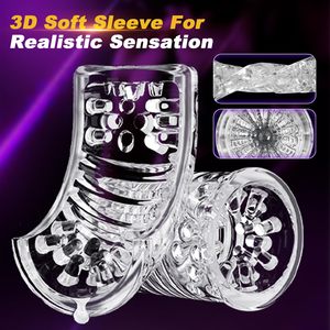 Modi gementi femminili tasca figa Stroker 10 modalità di rotazione spinta automatica maschio masturbatore pene pompa giocattoli del sesso per gli uomini - Product Image 5