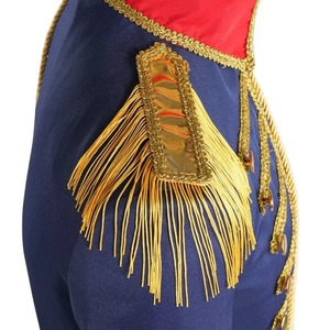 Nutcracker Costume Medieval Royal Uniform Jacket <strong>Colonial</strong> Tuxedo George Washington Regency Jacket With Hat for Men