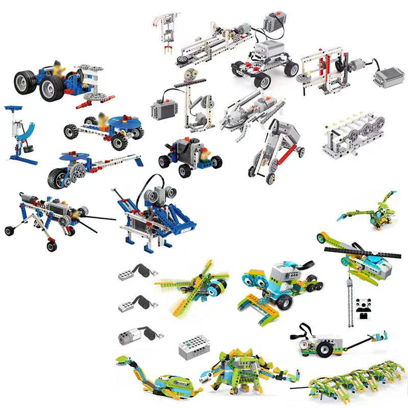 Stam Educatieve Wetenschap Techniek Speelgoed Intelligente Diy Constructor Moc Rc Robot Bakstenen Elektrische Bouwsteen Met Motor