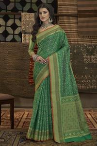 Nagma-vol-3 pure patola fusion silk Indian saree wholesaler - Product Image 5