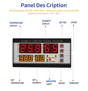 XM-18 Incubator <strong>Controller</strong> Thermostat Full Automatic and Multifunction Egg Incubator Control <strong>System</strong> Anti Interference Durable - Product Image 5